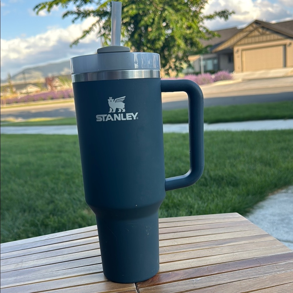 Stanley Blue Insulated Water Tumbler with Matte finish